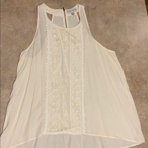 EUC RePosh Ecru/Cream Knox Rose XL Blouse